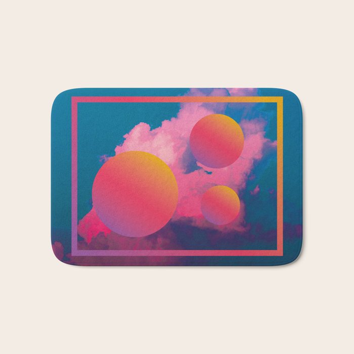 Vaporwave sky 1 / Rise / 80s / 90s / aesthetic Bath Mat Gallery Image 1