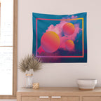 Vaporwave sky 1 / Rise / 80s / 90s / aesthetic Wall Tapestry Gallery Image 2