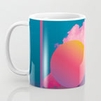 Vaporwave sky 1 / Rise / 80s / 90s / aesthetic Coffee Mug Gallery Image 3
