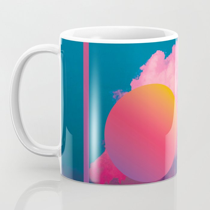 Vaporwave sky 1 / Rise / 80s / 90s / aesthetic Coffee Mug Gallery Image 3