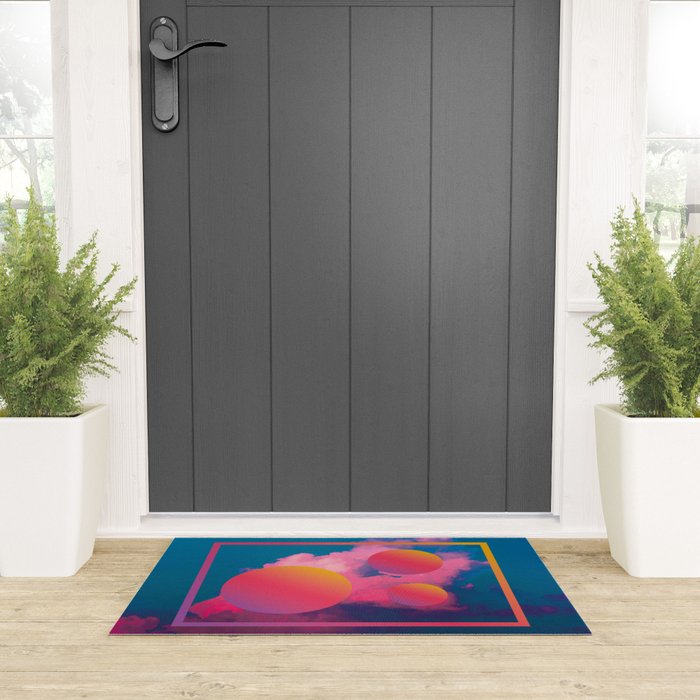 Vaporwave sky 1 / Rise / 80s / 90s / aesthetic Welcome Mat Gallery Image 3