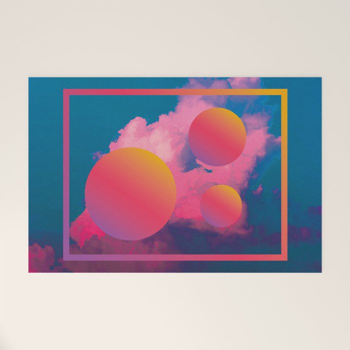 Vaporwave sky 1 / Rise / 80s / 90s / aesthetic Welcome Mat Gallery Image 1