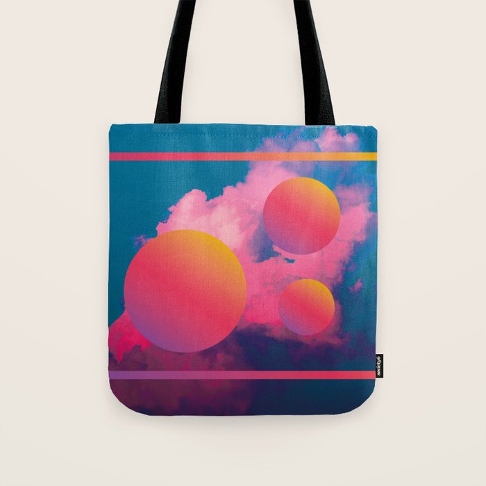Vaporwave sky 1 / Rise / 80s / 90s / aesthetic Tote Bag Gallery Image 1