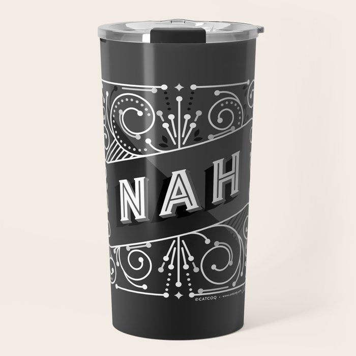 Nah - Black & Grey Palette Travel Mug Gallery Image 1