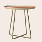Abstract Art Landscape 41 Terracotta Side Table Gallery Image 1