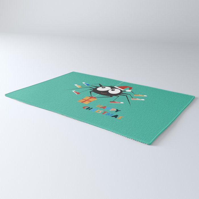 Happy Christmas Santa Spider Rug Gallery Image 3