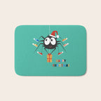 Happy Christmas Santa Spider Bath Mat Gallery Image 1