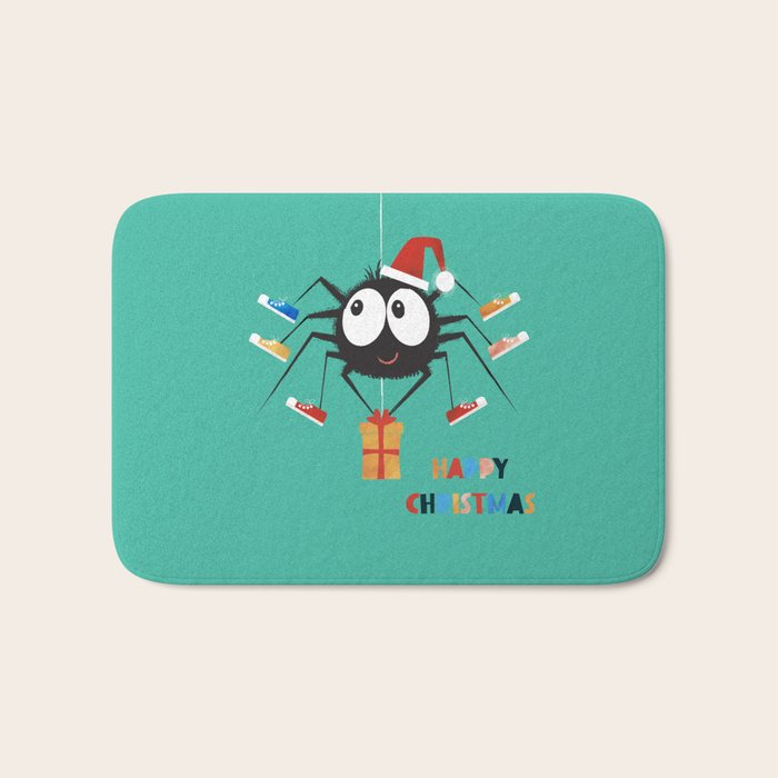 Happy Christmas Santa Spider Bath Mat Gallery Image 1