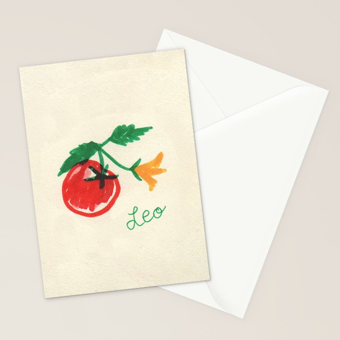 leo tomato Stationery Card Gallery Image 2