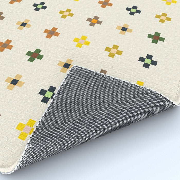 Neutral Colorblock Crosses Rug Gallery Image 4