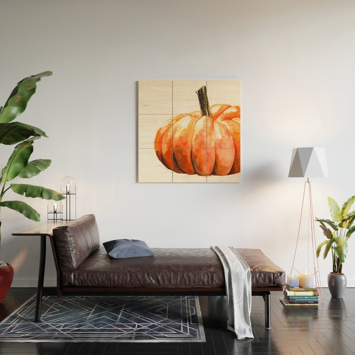 Fall Harvest Pumpkin Wood Wall Art Gallery Image 2