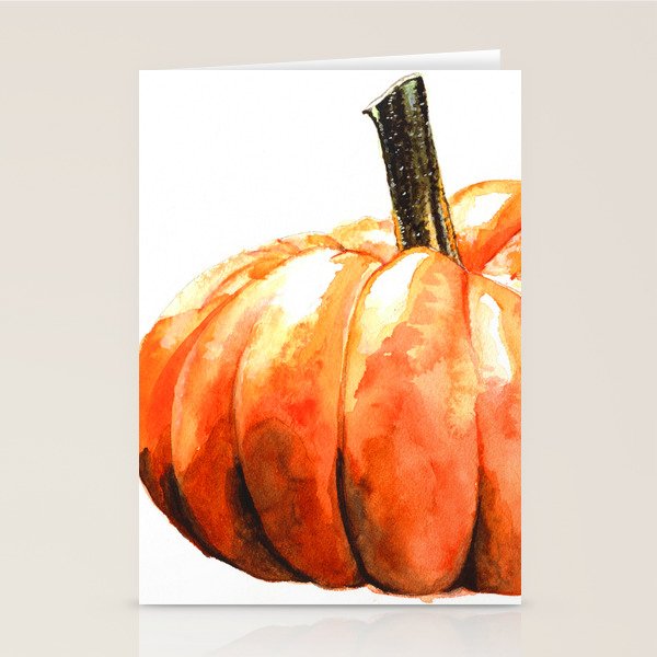 Fall Harvest Pumpkin Stationery Card Gallery Image 2