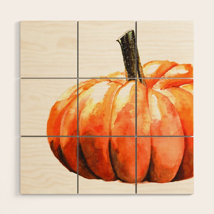 Fall Harvest Pumpkin Wood Wall Art Gallery Image 1