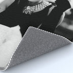 Audrey Hepburn, Tiara, Jewelry, Black and White Wall Art Rug Gallery Image 4