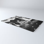 Audrey Hepburn, Tiara, Jewelry, Black and White Wall Art Rug Gallery Image 3
