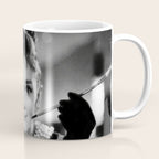 Audrey Hepburn, Tiara, Jewelry, Black and White Wall Art Coffee Mug Gallery Image 1