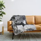Audrey Hepburn, Tiara, Jewelry, Black and White Wall Art Throw Blanket Gallery Image 1
