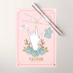 Taurus Zodiac Series Wrapping Paper Gallery Image 1