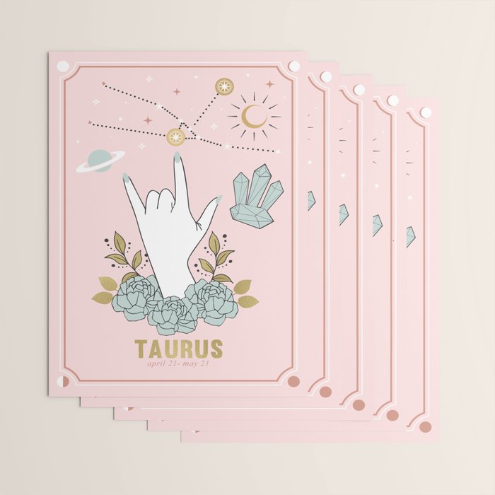 Taurus Zodiac Series Wrapping Paper Gallery Image 3