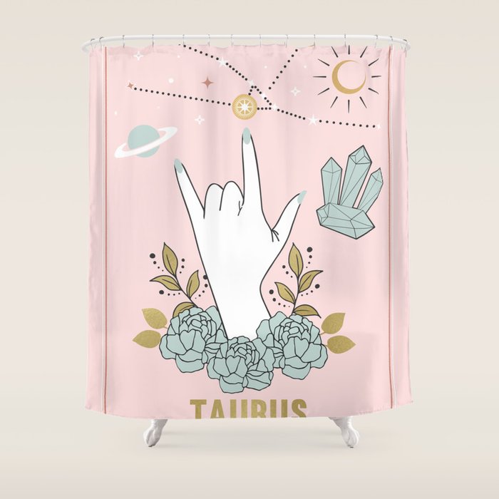 Taurus Zodiac Series Shower Curtain Gallery Image 1