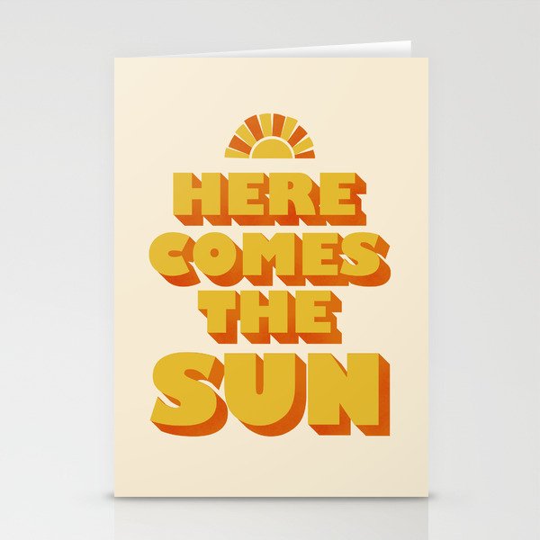 Here comes the sun Stationery Card Gallery Image 1