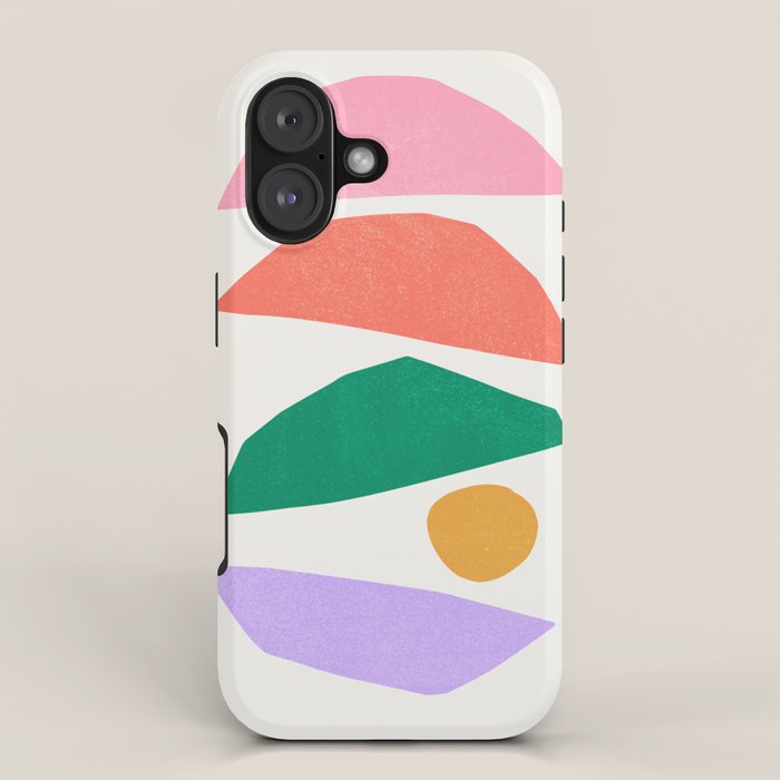 The Sundowner: Stacked Shapes 01 iPhone Case Gallery Image 1