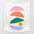 The Sundowner: Stacked Shapes 01 Wall Tapestry Gallery Image 4