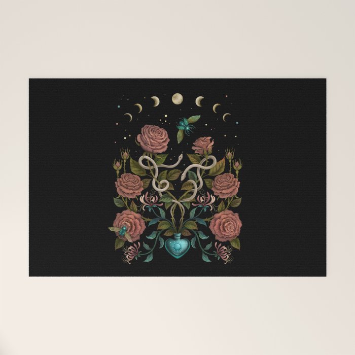 Rose and Honeysuckle Welcome Mat Gallery Image 1