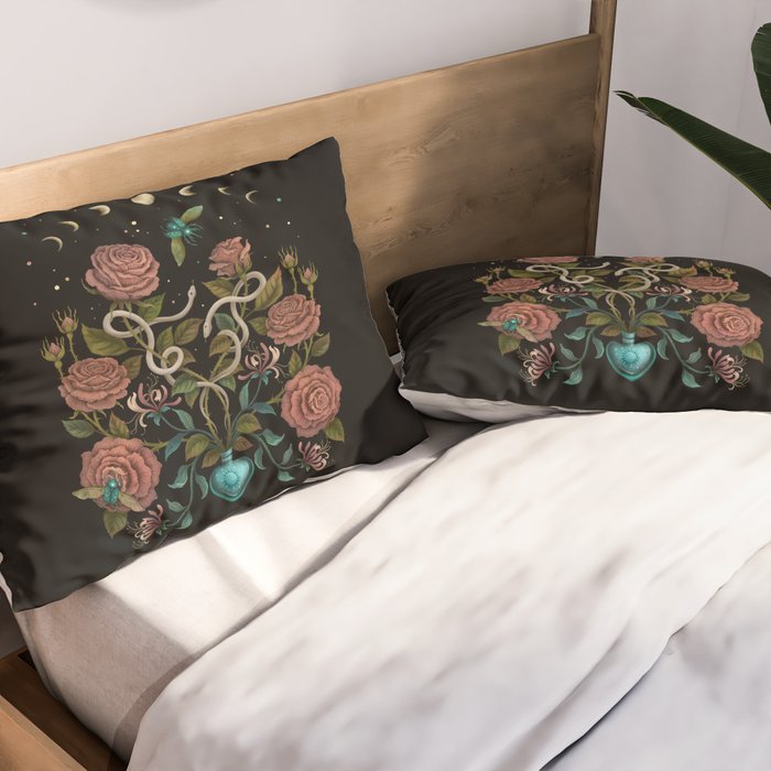 Rose and Honeysuckle Pillow Sham Gallery Image 2