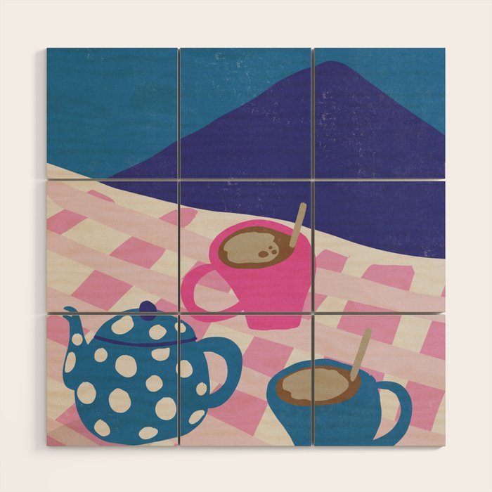Cup of Tea Wood Wall Art Gallery Image 1