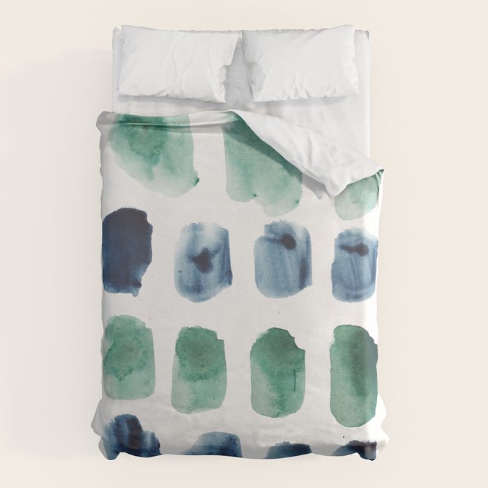 17  Minimalist Art 220419 Abstract Expressionism Watercolor Painting Valourine Design  Duvet Cover Gallery Image 1