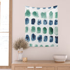 17  Minimalist Art 220419 Abstract Expressionism Watercolor Painting Valourine Design  Wall Tapestry Gallery Image 2