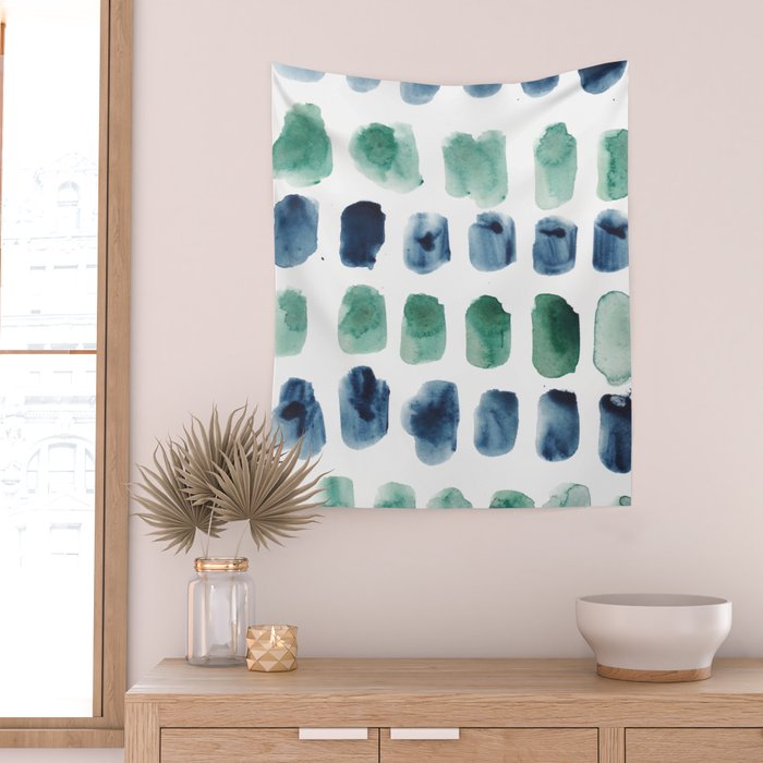 17  Minimalist Art 220419 Abstract Expressionism Watercolor Painting Valourine Design  Wall Tapestry Gallery Image 2