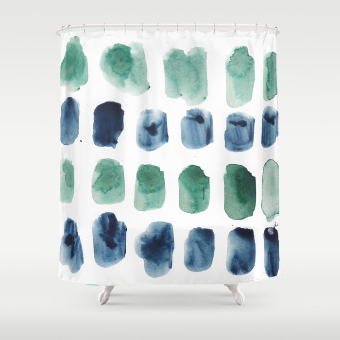 17  Minimalist Art 220419 Abstract Expressionism Watercolor Painting Valourine Design  Shower Curtain Gallery Image 1