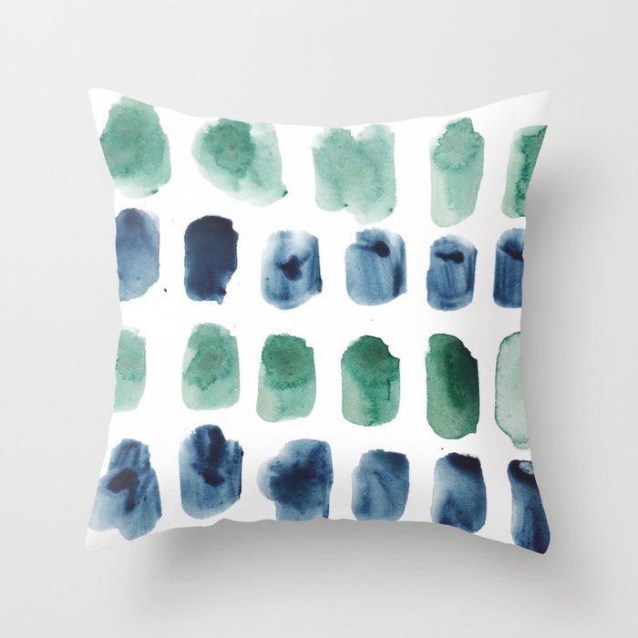 17  Minimalist Art 220419 Abstract Expressionism Watercolor Painting Valourine Design  Throw Pillow Gallery Image 1