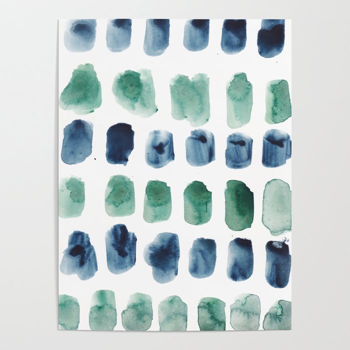 17  Minimalist Art 220419 Abstract Expressionism Watercolor Painting Valourine Design  Poster Gallery Image 1