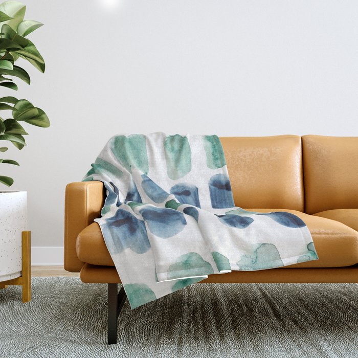 17  Minimalist Art 220419 Abstract Expressionism Watercolor Painting Valourine Design  Throw Blanket Gallery Image 1