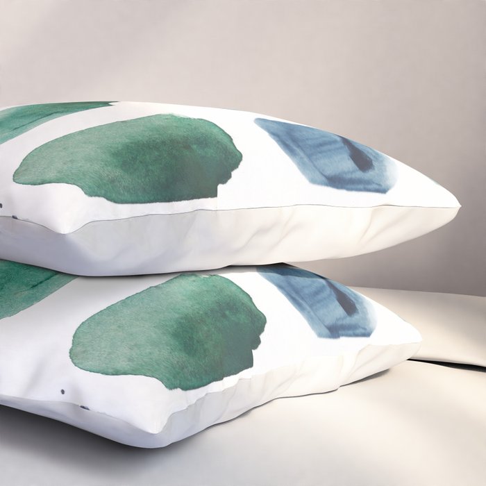 17  Minimalist Art 220419 Abstract Expressionism Watercolor Painting Valourine Design  Pillow Sham Gallery Image 3