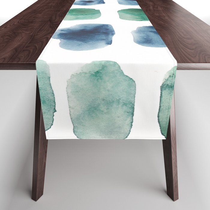 17  Minimalist Art 220419 Abstract Expressionism Watercolor Painting Valourine Design  Table Runner Gallery Image 1