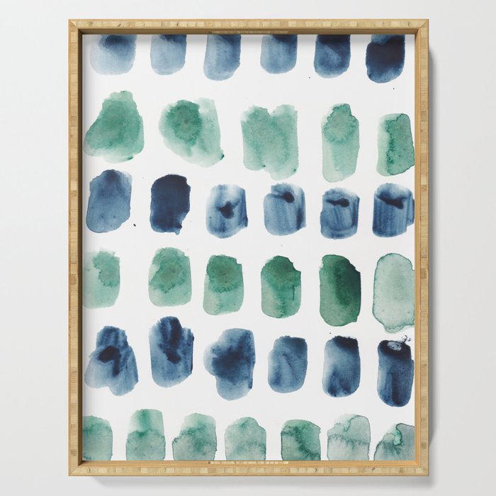 17  Minimalist Art 220419 Abstract Expressionism Watercolor Painting Valourine Design  Serving Tray Gallery Image 1