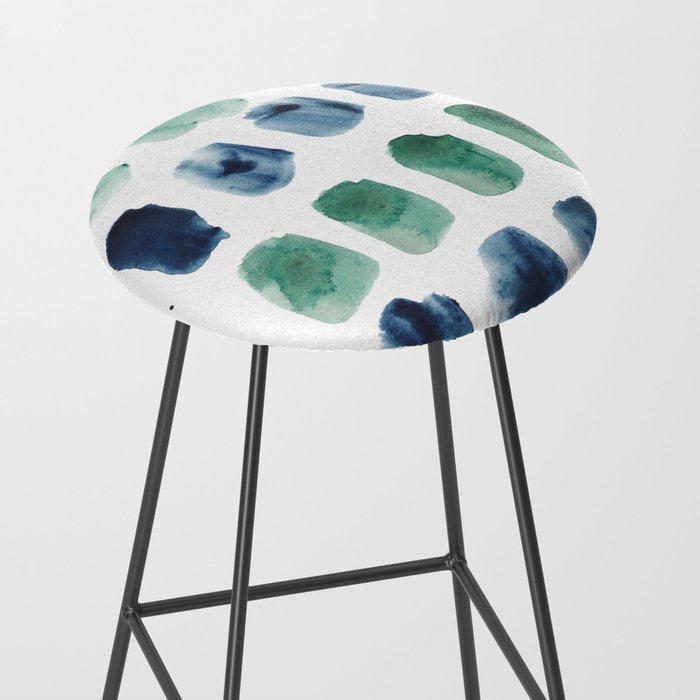 17  Minimalist Art 220419 Abstract Expressionism Watercolor Painting Valourine Design  Stool Gallery Image 2