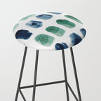 17  Minimalist Art 220419 Abstract Expressionism Watercolor Painting Valourine Design  Stool Gallery Image 2