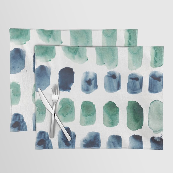 17  Minimalist Art 220419 Abstract Expressionism Watercolor Painting Valourine Design  Placemat Gallery Image 1