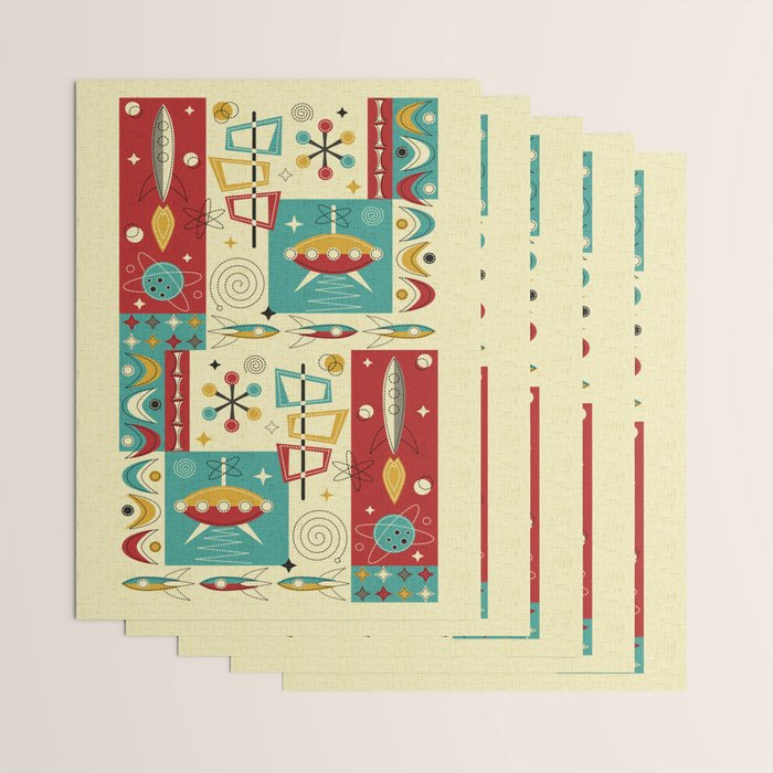 Retro Space Age Fun! ©studioxtine Wrapping Paper Gallery Image 3