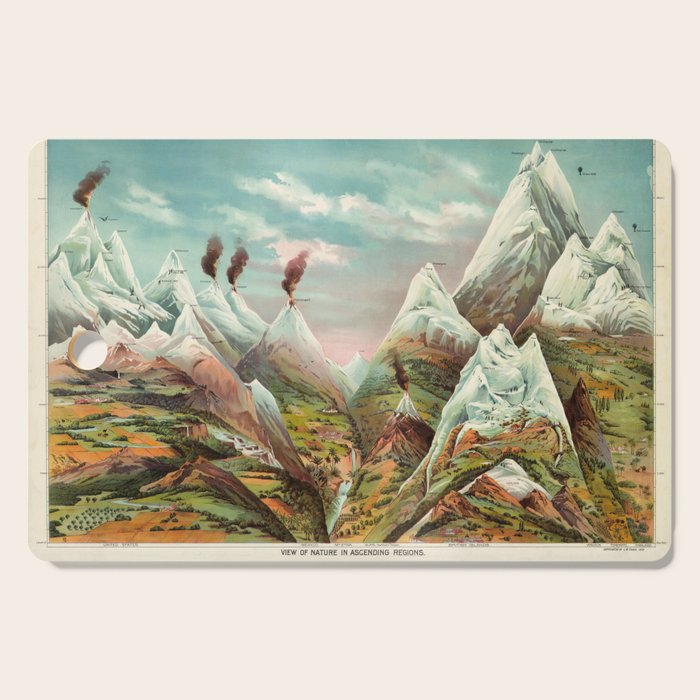 "View of Nature in Ascending Regions" by Levi Walter Yaggy, 1893 Cutting Board Gallery Image 1
