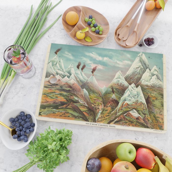 "View of Nature in Ascending Regions" by Levi Walter Yaggy, 1893 Cutting Board Gallery Image 2
