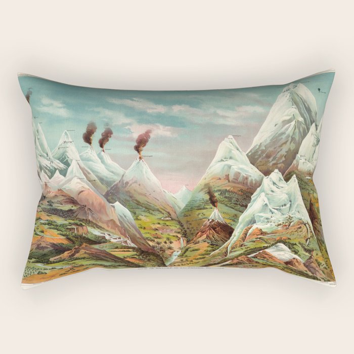 "View of Nature in Ascending Regions" by Levi Walter Yaggy, 1893 Rectangular Pillow Gallery Image 1