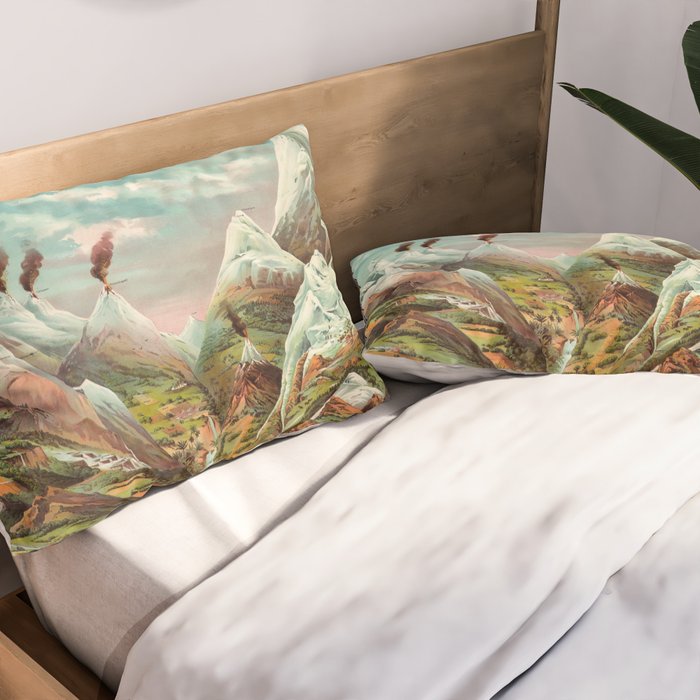 "View of Nature in Ascending Regions" by Levi Walter Yaggy, 1893 Pillow Sham Gallery Image 2