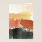 Abstract in Rust n Clay Stationery Card Gallery Image 2