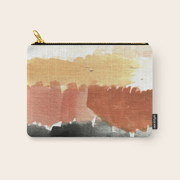 Abstract in Rust n Clay Carry All Pouch Gallery Image 1